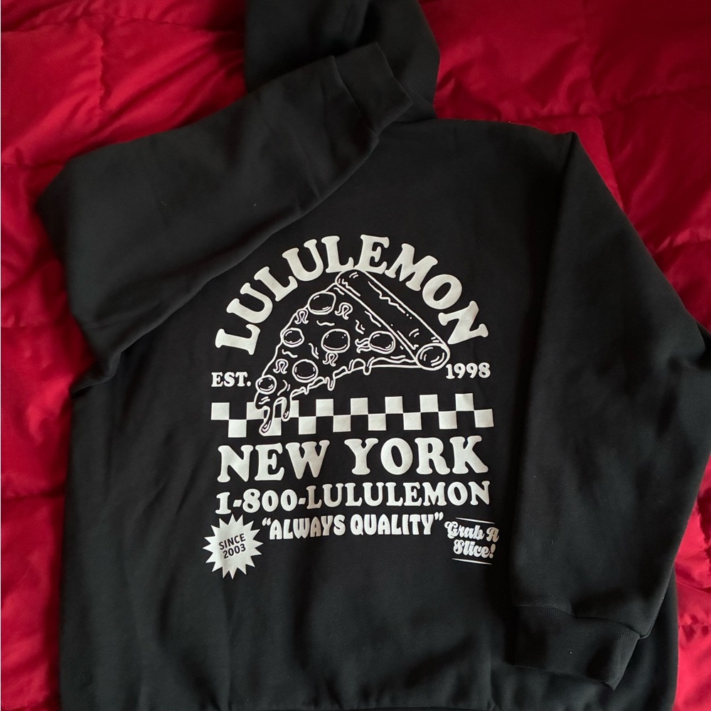 NWT NYC Exclusive Lululemon SoHo Store Pizza Hoodie Size Large